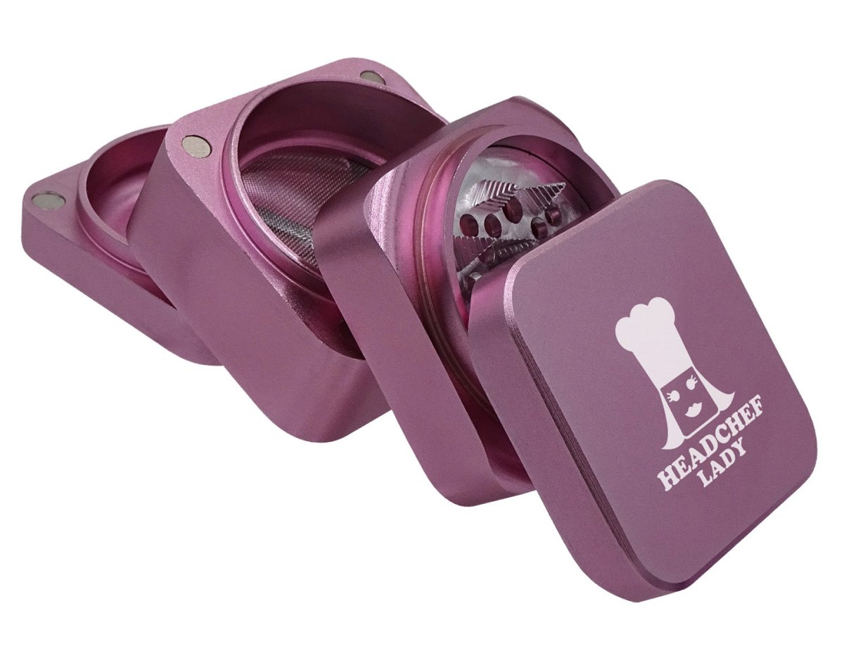 HEADCHEF LADY CUBE 55MM 4 PT GRINDER - SeedySide