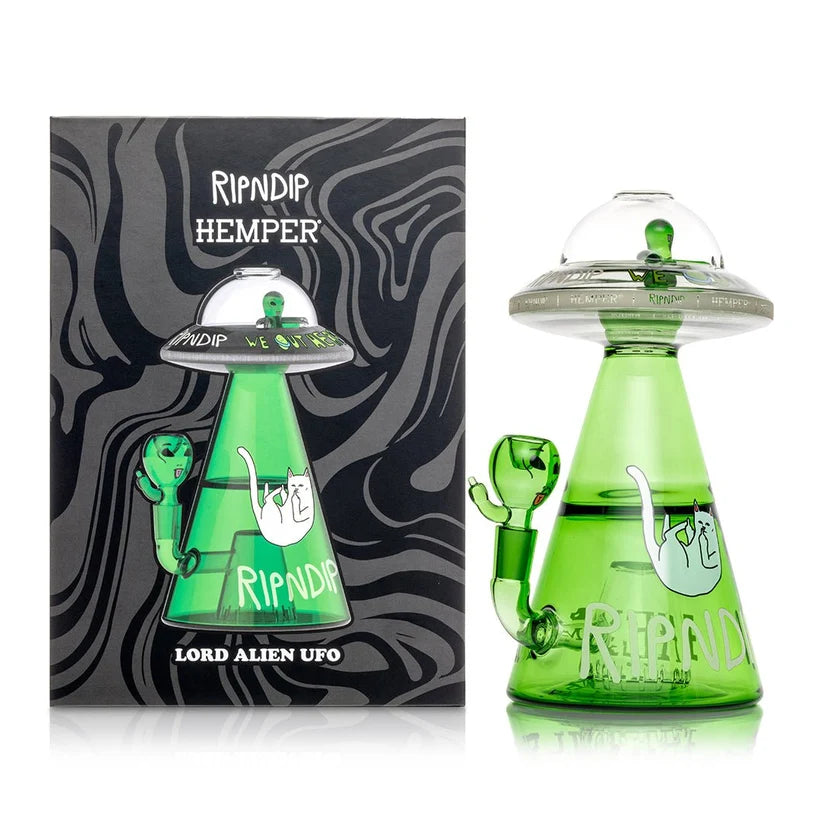 RIPNDIP x Hemper Lord Alien UFO Vortex Bong