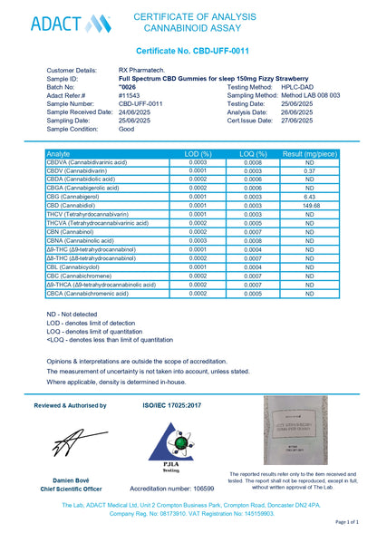 HAZE CBD NIGHT GUMMIES 3000MG