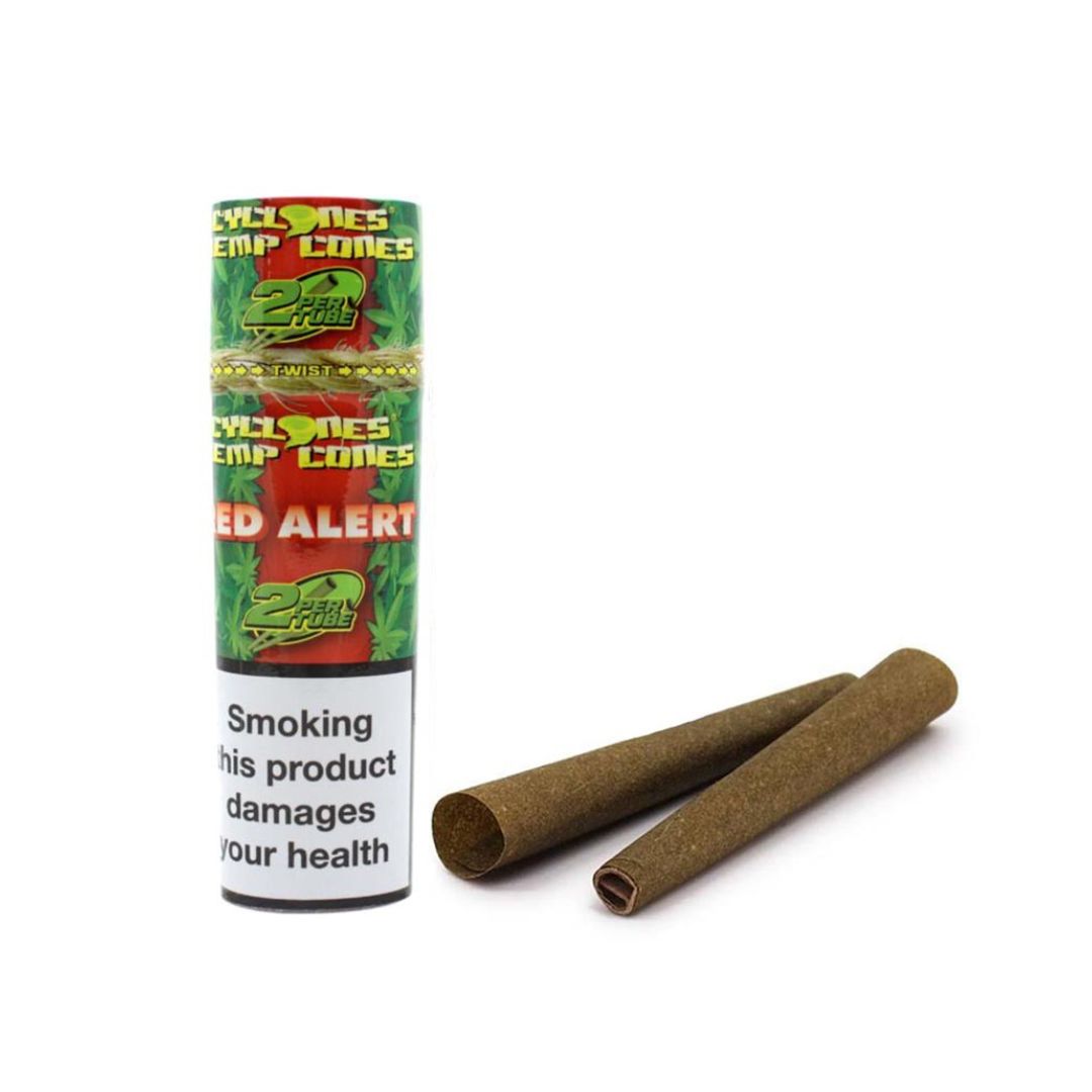 CYCLONE RED ALERT HEMP CONES 2PK