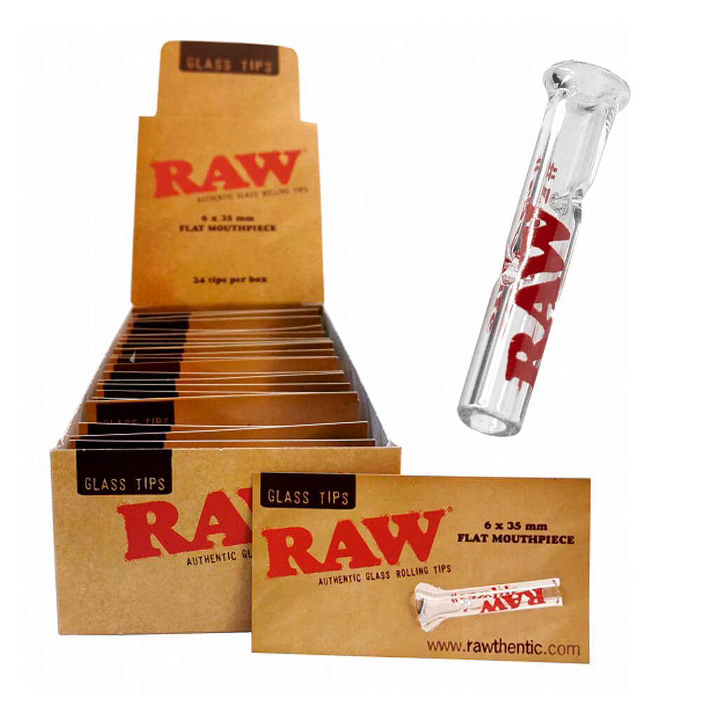 RAW ROUND GLASS TIPS 6MM X 34MM