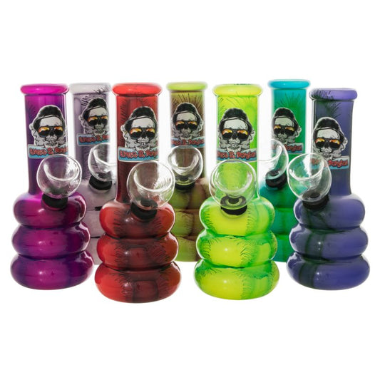 HUNTER S BONGSON "ROSE MADDER" 13CM GLASS BRIGHT