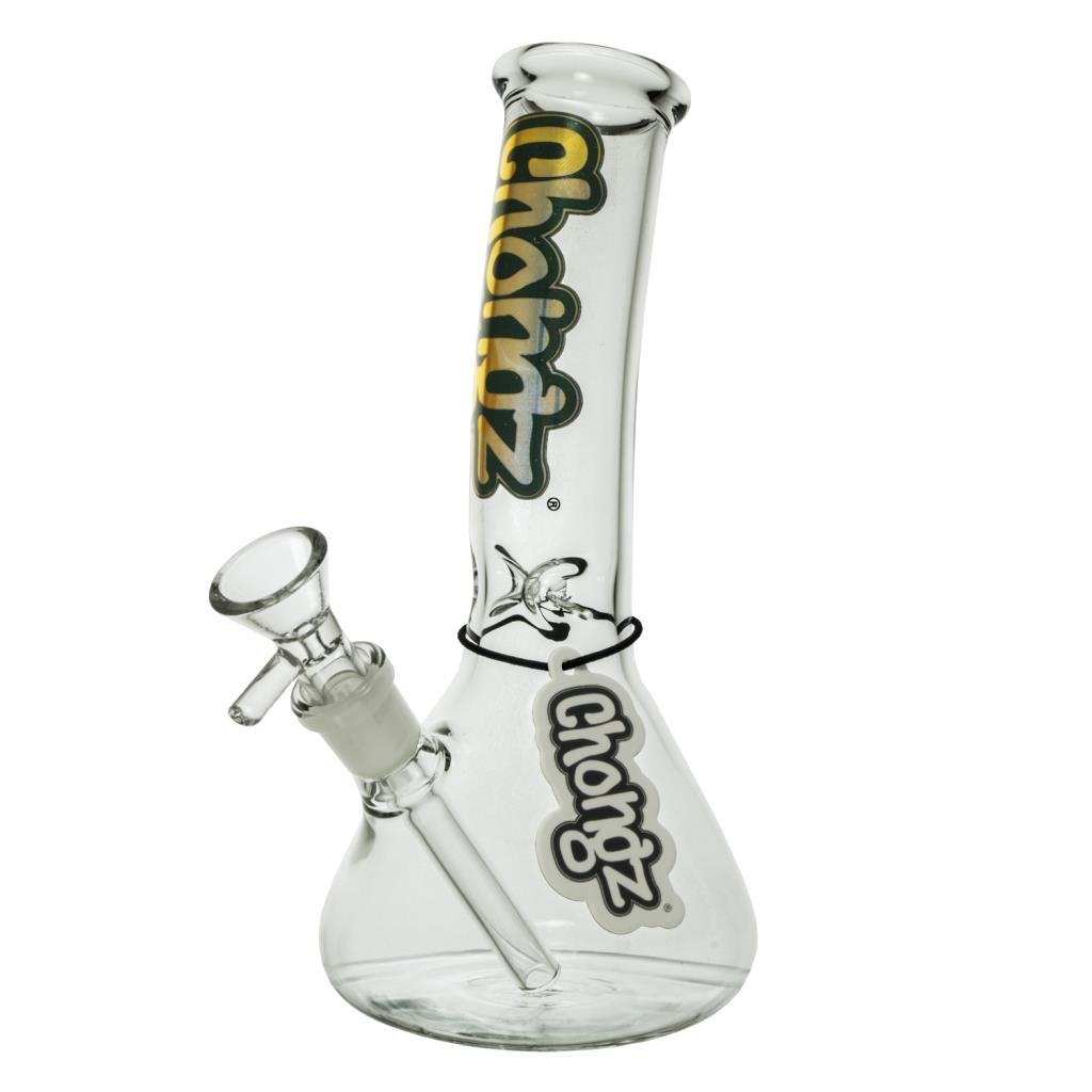 CHONGZ 22CM "LEAN DEAN" CLEAR LEAN BACK WATERPIPE - SeedySide