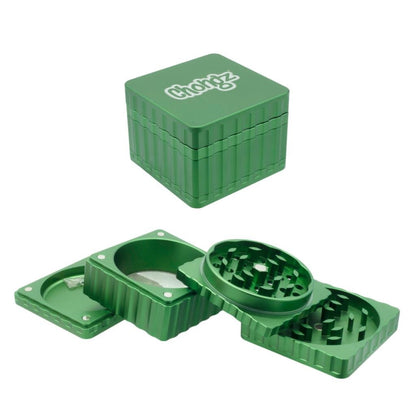 CHONGZ 44MM 4PT "CELEBRITY SQUARES" ALUMINIUM GRINDER - SeedySide