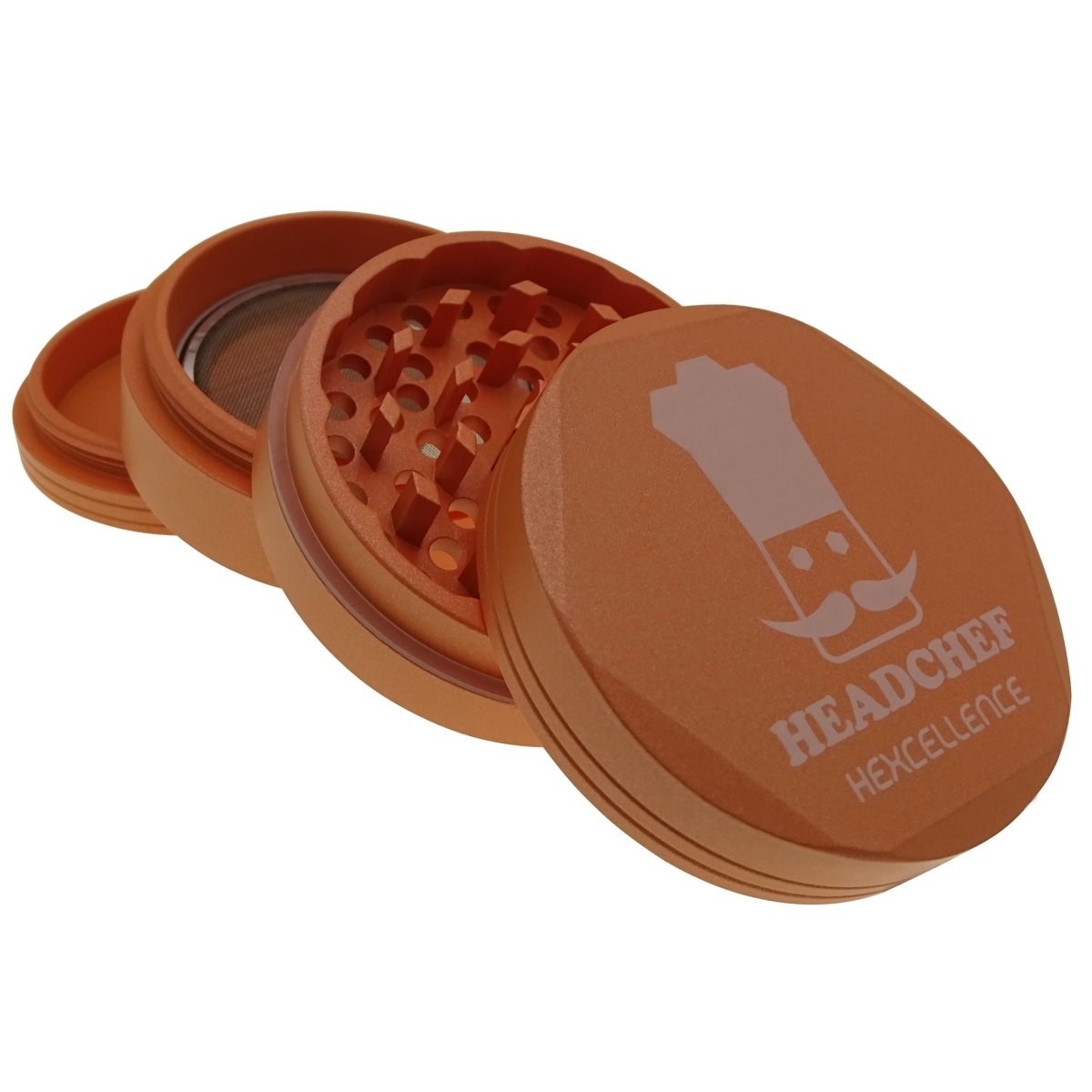 HEADCHEF HARDCORE HEXCELLENCE 62MM 4PT GRINDER - SeedySide