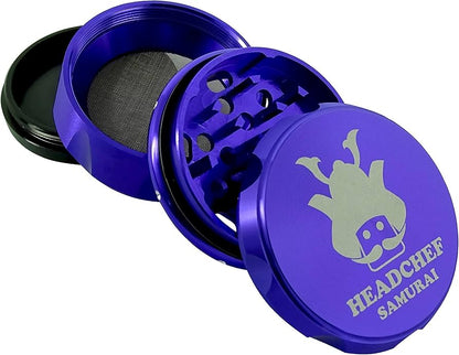 HEADCHEF SAMURAI 55MM 4PT GRINDER - SeedySide