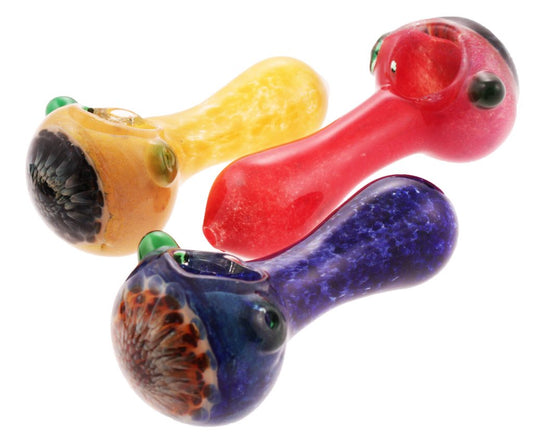HEAVY WEIGHT COLOURED GLASS PIPE - SeedySide