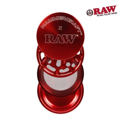 RAW X HAMMERCRAFT LARGE 61MM 4PT GRINDER - SeedySide