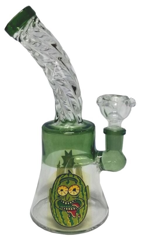 R&M PICKLE TWIST GLASS WATERPIPE 215G & 20CM - SeedySide